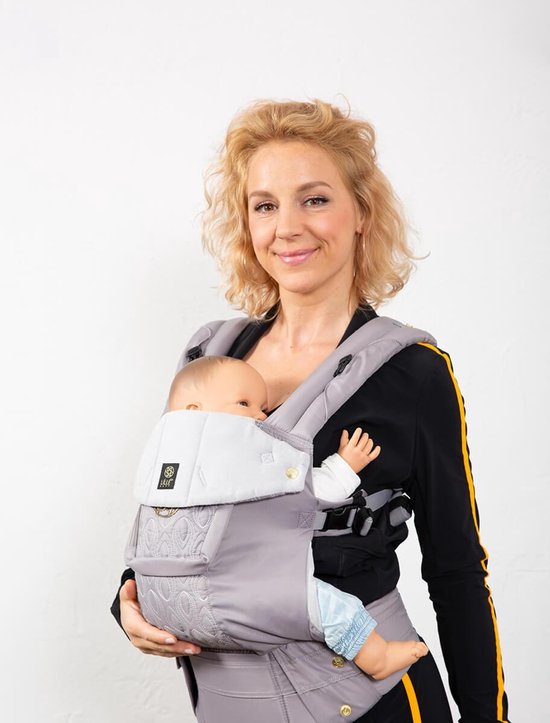 Lille Baby Draagzak Complete Embossed Pewter