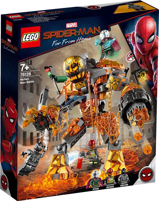 LEGO Marvel Super Heroes Spider-Man Molten Man duel - 76128