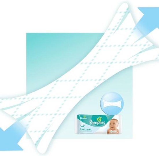 Pampers Billendoekjes Babydoekjes Fresh Clean - 6 x 64 Stuks