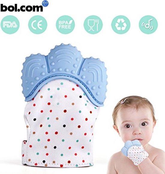 Bijtspeelgoed| Baby bijtring | Baby speelgoed 0 tot 2 jaar | Knisper speelgoed | Bij doorkomende tandjes | Tandvlees pijn |Kraamcadeau | Zwangerschap | Blauw