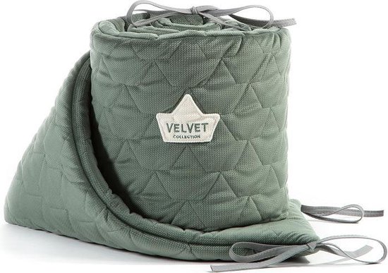 Khaki 180cm - Bedbumper - Bedomrander - Parkomranding - Babybox - Boxbumper