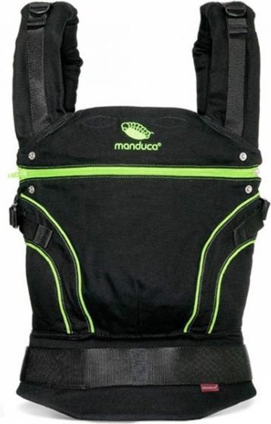 Manduca babydrager Blackline zwart & groen