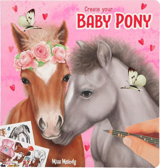 Miss Melody Create your Baby Pony kleur/stickerboek
