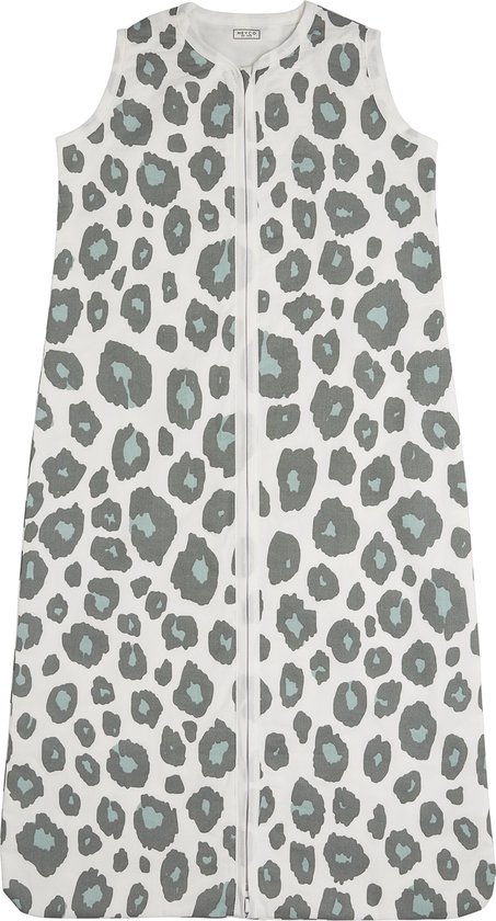 Meyco Panter babyslaapzak - 70 cm - stone green