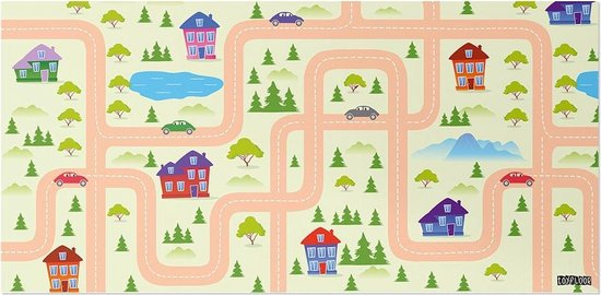 Lego Friends roze - Speelkleed op PVC - 176 x 86 cm (tafelgrootte)