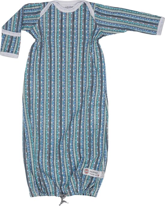 Lodger Baby slaapzak - Hopper Newborn Stripe Xandu - Groen - 0-4 mnd
