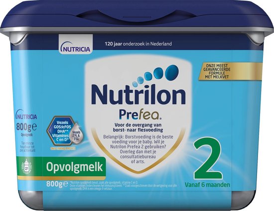 Nutrilon Prefea 2 - Flesvoeding vanaf 6 maanden - 800 gram