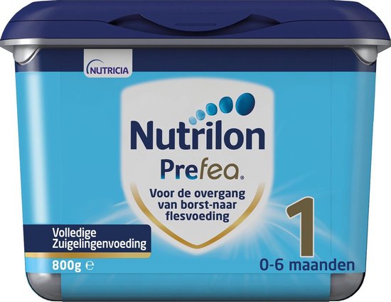 Nutrilon Prefea 1 - Flesvoeding vanaf de geboorte - 800 gram