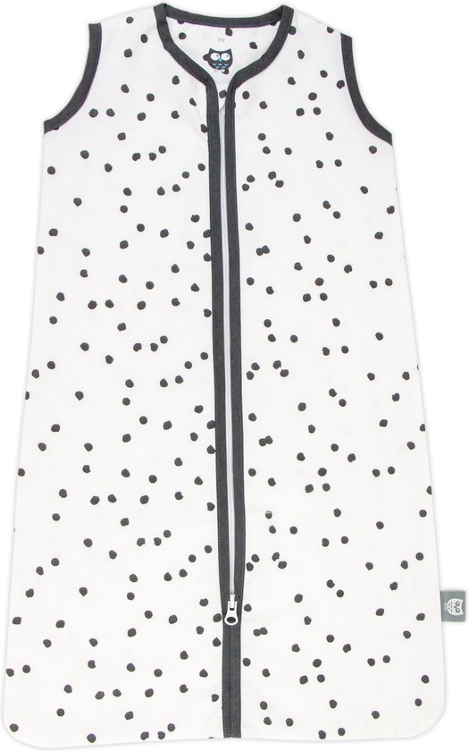 Briljant Baby Zomerslaapzak Maat 70 - Spots - Iron Antraciet