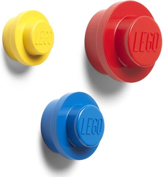 LEGO Iconic Wandhaken - Set van 3 Stuks - Polypropyleen