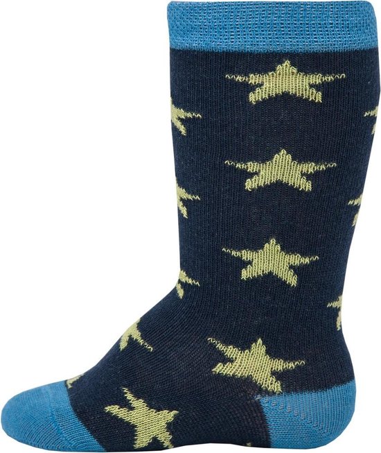 Babysokjes Ewers blauw met gele ster