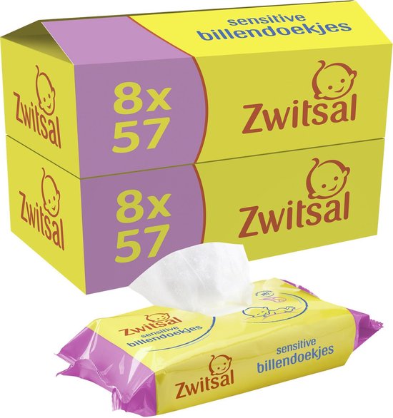 Zwitsal Billendoekjes Sensitive - Baby - 2x (16 x 57 stuks)