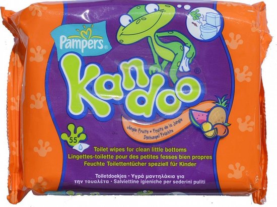 Pampers Billendoekjes Babydoekjes Kandoo Jungle Fruits 55 Stuks
