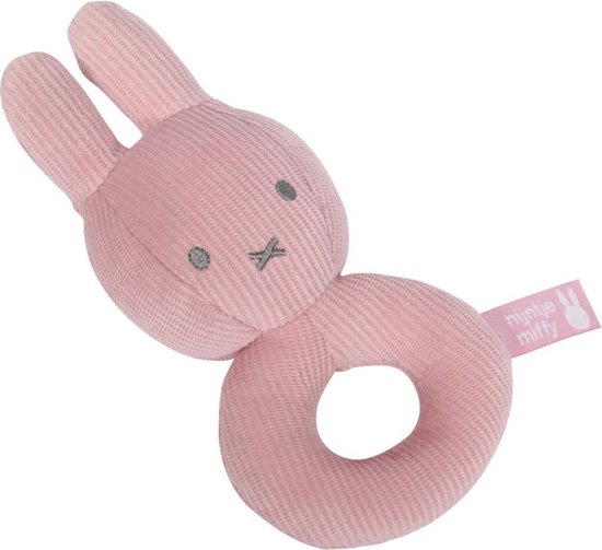 Nijntje Rammelaar Pink Baby Rib