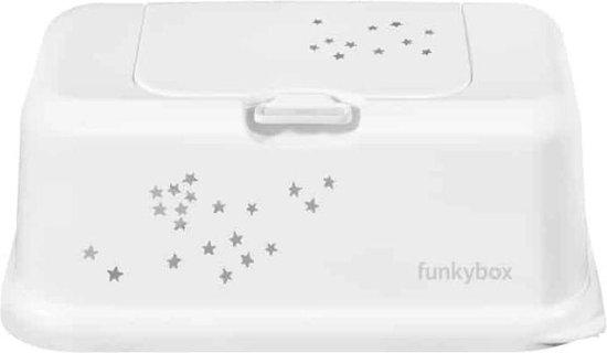 Funky Box billendoekjes box Little Stars white