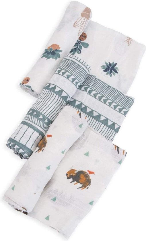 Little Unicorn muslin swaddle 3-pack Prickle Pots