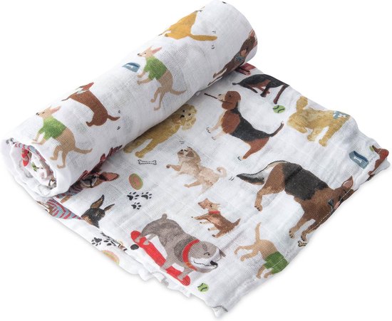 Little Unicorn muslin swaddle Woof