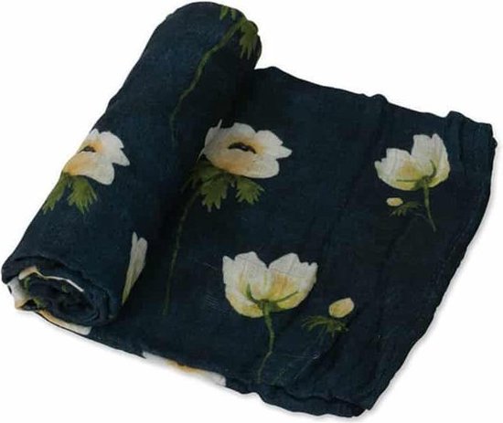 Little Unicorn Bamboo Deluxe swaddle White Anemone