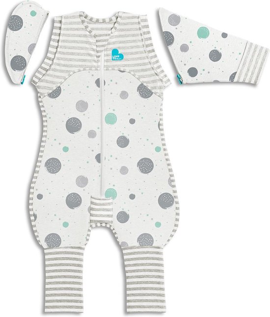 Love to Dream Stage 2 Swaddle UP Transition Suit babyslaapzak LITE Large wit