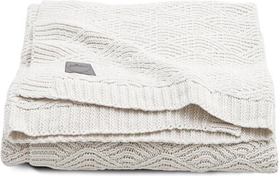 Jollein Deken River knit 100x150 cm - cream whIite