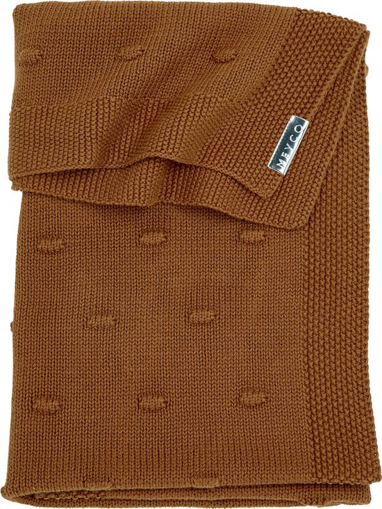 Meyco Knots ledikantdeken - 100x150 cm - Camel