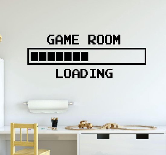 Stickerkamer.nl muursticker gamer loading jongenskamer / babykamer / kinderkamer stickerkamer.nl