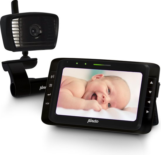 Alecto DVM-250ZT - Babyfoon met camera - Kleurenscherm - Zwart