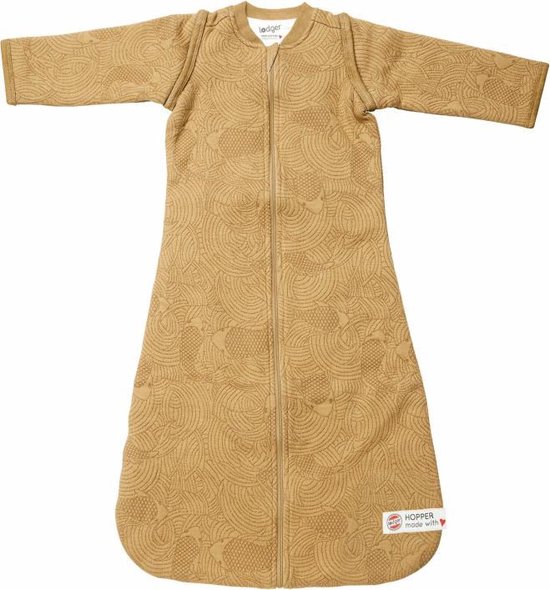 Lodger 4 Seizoenen Slaapzak Baby 0-4 maanden - Hopper Empire - Afritsbare mouwen - Geschikt voor maxi cosi - Okergeel - 50/62