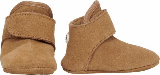 Lodger Babyslofjes Walker Leather - Okergeel - 15-18m