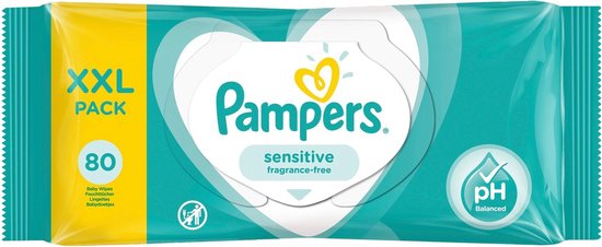 Pampers sensitive billendoekjes - 1600 stuks (20x80)