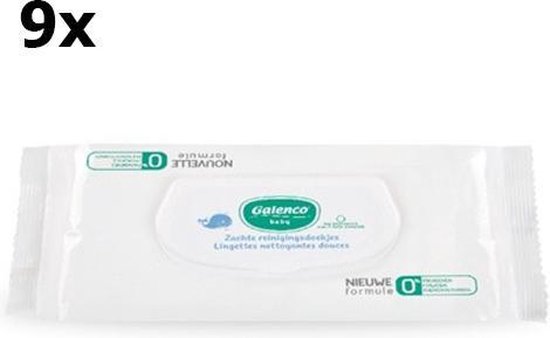 Galenco Baby Vochtige Doekjes 70 stuks 9 Pack