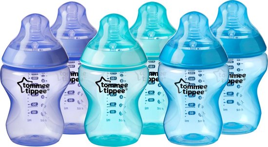 Tommee Tippee - Baby Bottles - CTN 6x260ml - boy colours