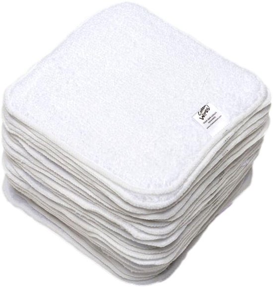 Duurzame herbruikbare wasbare baby billendoekjes reinigingsdoekjes wasbaar / Cheeky Wipes / 25 Stuks