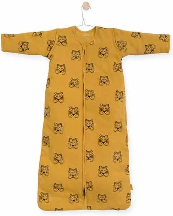 Baby slaapzak 70cm Tiger mustard met afritsbare mouw