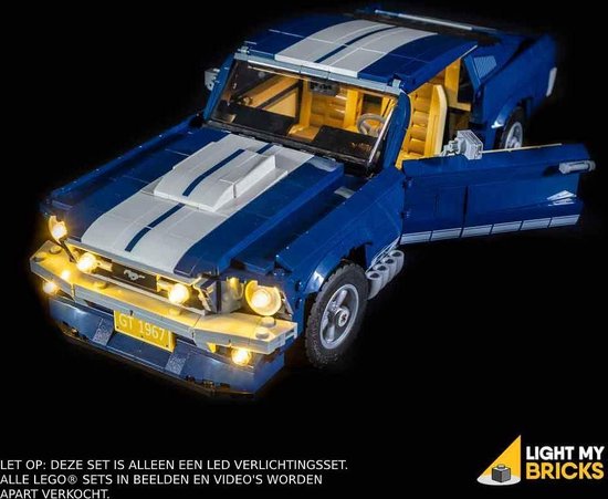 Light My Bricks LEGO Ford Mustang GT - 10265 Verlichtings Set
