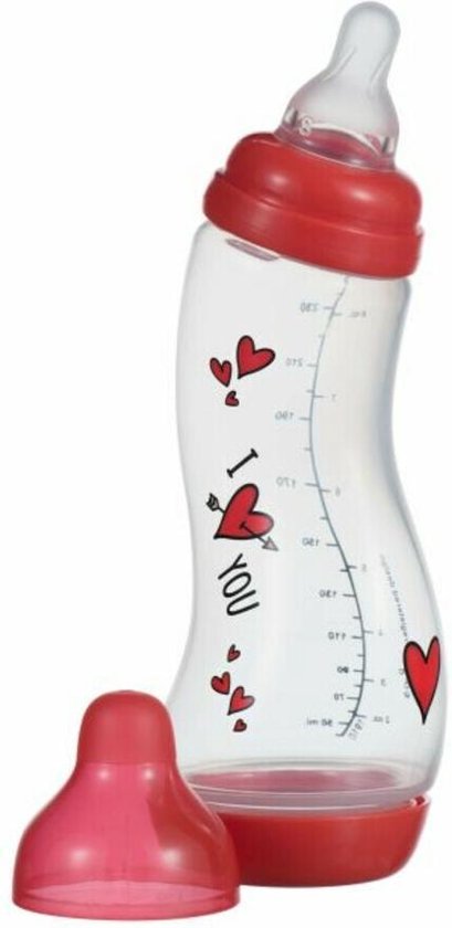 Difrax S-babyfles Natural - 250 ml - I Love