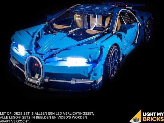 Light My Bricks LEGO Bugatti Chiron 42083 Verlichtings Set