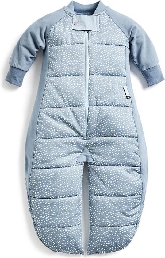 ergoPouch Baby Slaapzak Converteerbaar Naar Slaapzak Met Benen - TOG 3.5 Pebble ( 2-12m (80cm)) - Met Mouwen