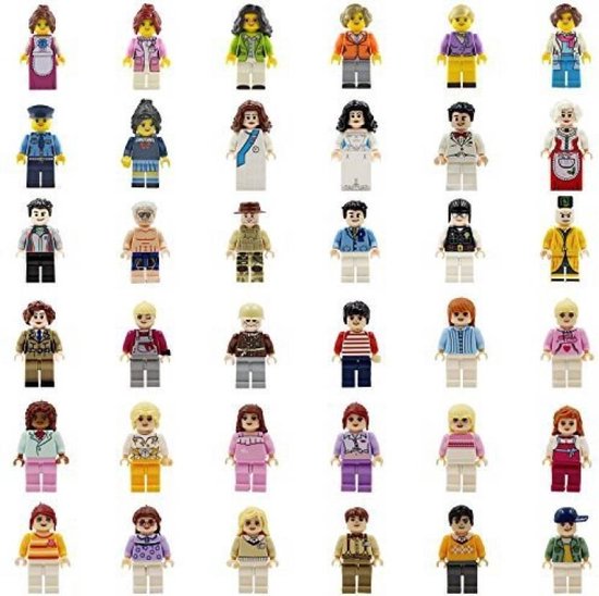 XXL set met 24 figuren / poppetjes - (passend op megablocks, Banbao en lego)