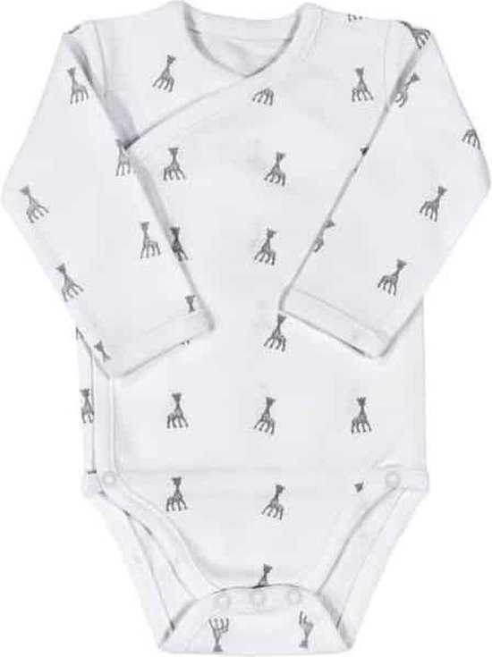 Sophie de giraf overslag romper wit 1M-54cm