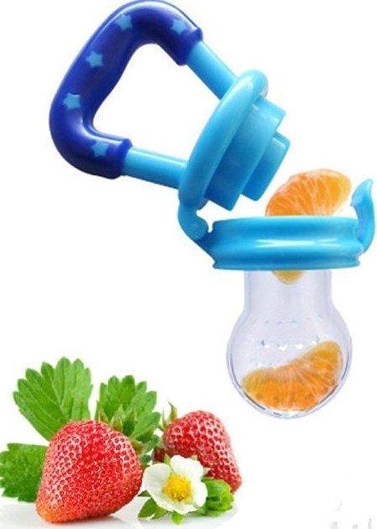 Baby Fruitspeen - Bijtring - Sabbelzakje -  De Gezondste Speen - Babyvoeding - Blauw