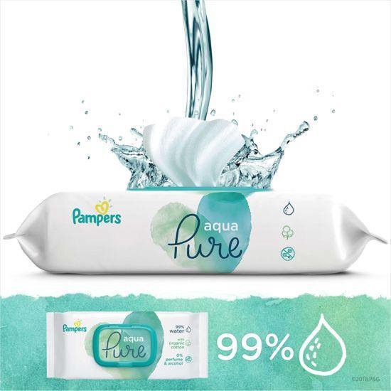 Pampers Billendoekjes Aqua Pure 840 Babydoekjes