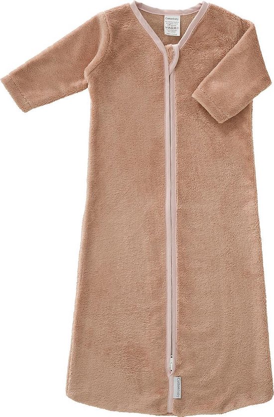 Cottonbaby Bamboe Baby Slaapzak met mouw - 110 cm - oudroze
