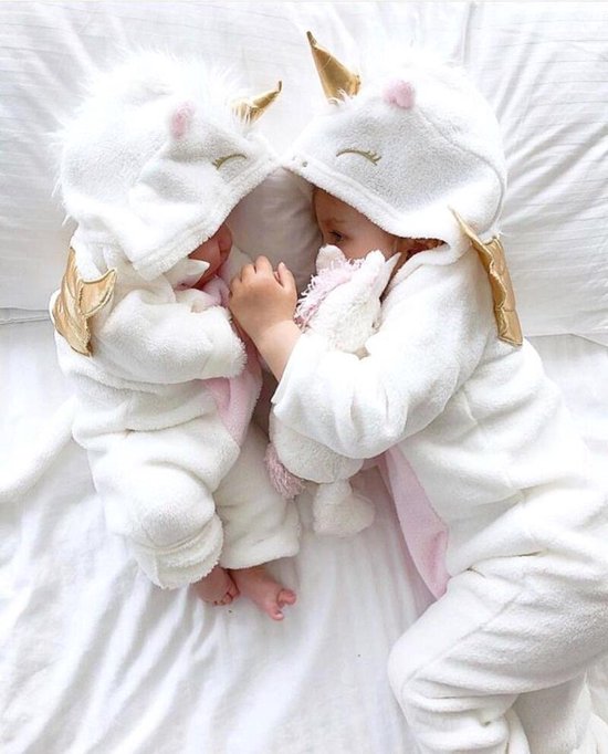 Budino Baby Pyjama Romper Onesie Unicorn Dier - Roze - 12 mnd