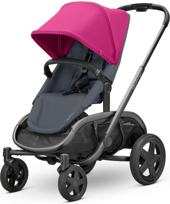 Quinny Hubb Mono Kinderwagen - Pink on Graphite