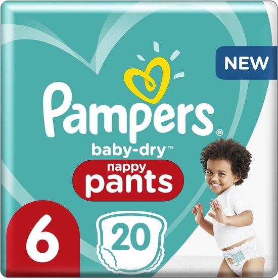 Pampers Baby-Dry Pants - Maat 6 (15kg+) - 20 Luierbroekjes