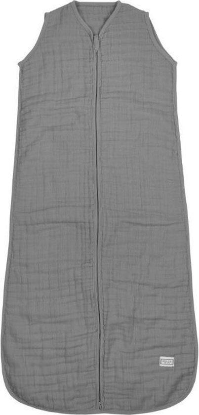 Meyco Uni hydrofiele babyslaapzak - 70 cm - grijs