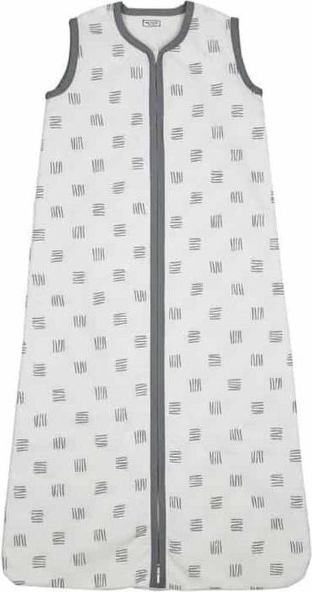 Meyco Block stripe babyslaapzak - 70 cm - grijs