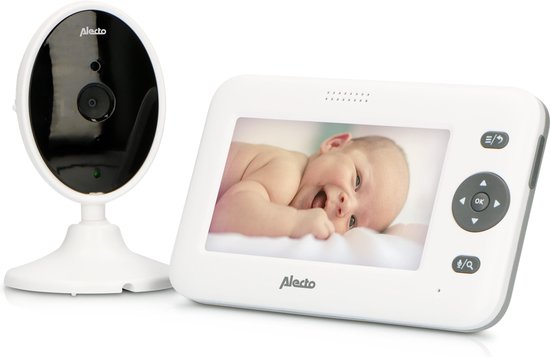 Alecto DVM-140 - Babyfoon met camera - Kleurenscherm - Wit