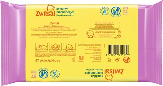 Zwitsal Sensitive Billendoekjes Voordeelverpakking 684 doekjes